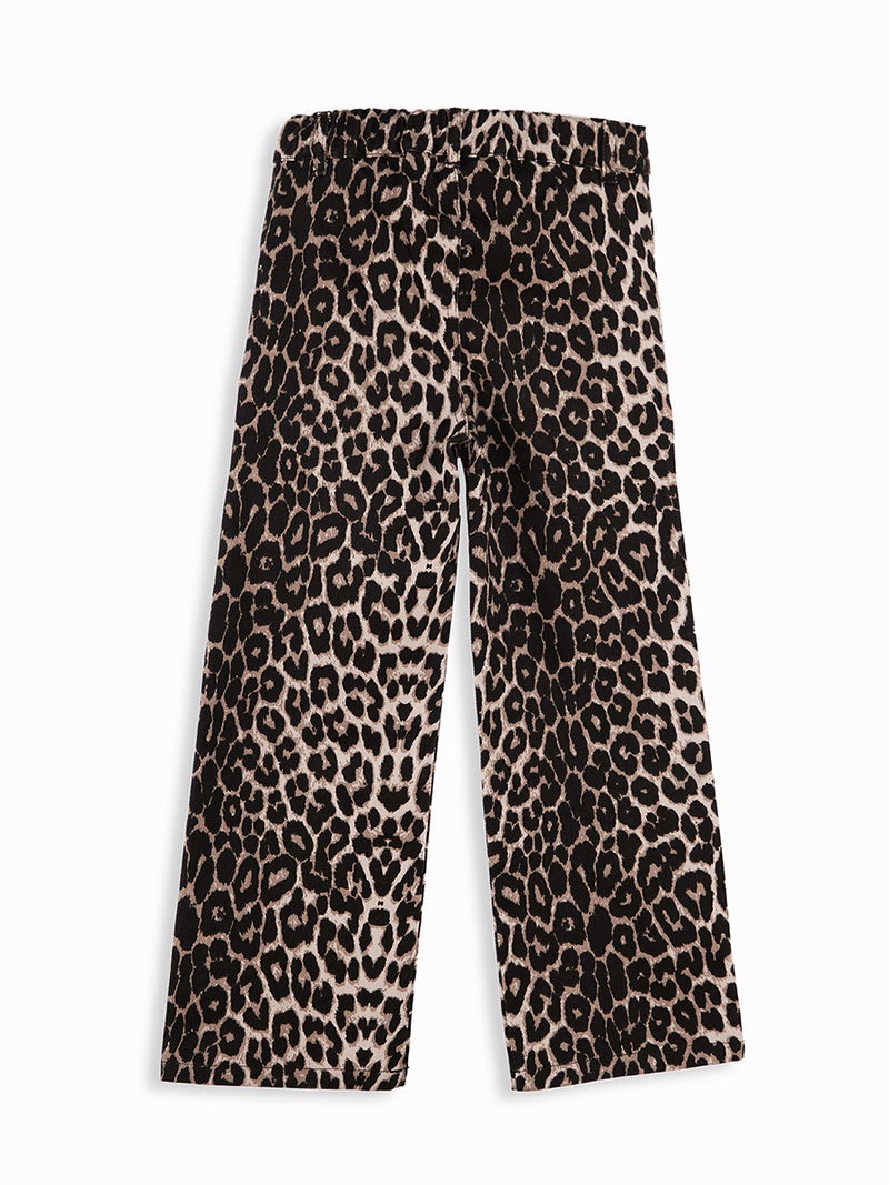 Denokids Leopard Girl Twill Cotton Pants - Image 4